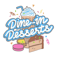 Dine-in Desserts Bradford logo.